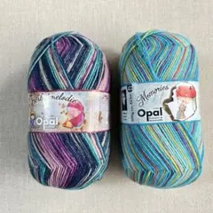 Opal 毛糸　メモリーズ&ハーベストメロディ復刻版　2玉セット