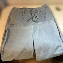 GU ライトブルーデニムパンツ Sサイズ