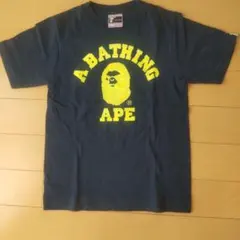 A BATHING APE Tシャツ ネイビー イエローのサムネイル