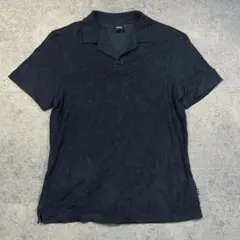 HUGO BOSS ヒューゴボス XL スキッパー ポロシャツ ネイビー 紺のサムネイル