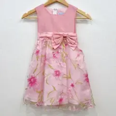 Catherine Cottage キッズ ドレス ピンク 110 リボン 花柄のサムネイル