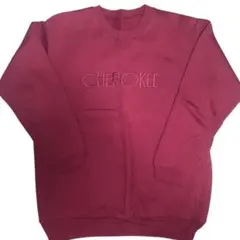 CHEROKEE バーガンディ スウェット トレーナー 赤 ワインレッド