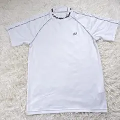 最新 マークアンドロナ モックネック グラデーション グレー T line