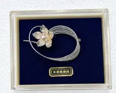 本真珠使用 フラワーモチーフ ブローチ