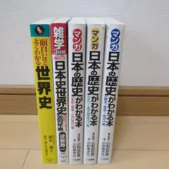 世界史　日本史　参考書・マンガ　学びセット
