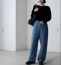 新品未使用 forksy. ジャガード デザインデニム
