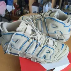 Nike エアモアアップテンポ96 ベージュ/青 新品未使用