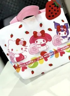 いちご柄 ハローキティ マイメロディ クロミ バッグ