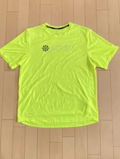 Nike Dri-FIT ランニングTシャツ M 蛍光イエロー