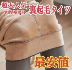 【ラスト1点】匿名発送　裏起毛タイツ　1200デニール 美脚 極暖 着圧