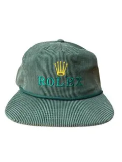 美品 ROLEX ノベルティ コーデュロイ キャップ グリーン xpv 美品 ROLEX ノベルティ コーデュロイ キャップ グリーン xpv - メルカリ