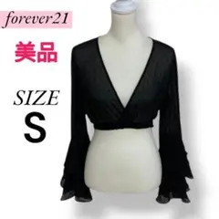 美品 forever21 トップス シャツ フラメンコ 袖ひらひら おしゃれ