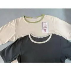 まとめ売り しまむら リンガーT シャツ【2枚組】