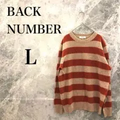 【美品】BACK NUMBER ニット セーター L オレンジ レディース