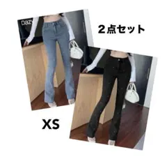 ビジューデニムフレアパンツ ２点セットのサムネイル