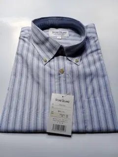 ストライプ半袖シャツ