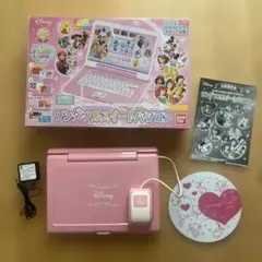ディズニープリンセス　ワンダフルスイートパソコン　おもちゃ　アダプター付きのサムネイル