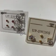 UP-SWING クリスタル ゴールド ピアスセット新品未使用品5セット