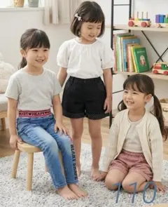 女の子春夏パンツ3点セット まとめ売り　110サイズ　通園に