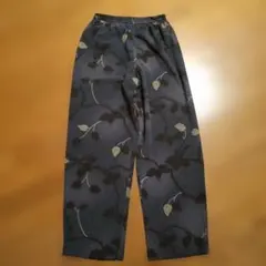 希少 美品 ネペンテス 上質 骸骨 総柄 デザイン スラックス パンツ S