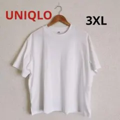 【美品】ユニクロ エアリズム コットンT ホワイト 3XL