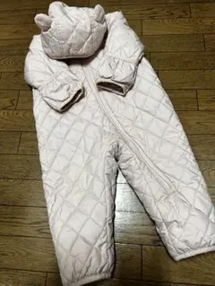 ユニクロ　薄ピンク　キルティングアウター　70cm