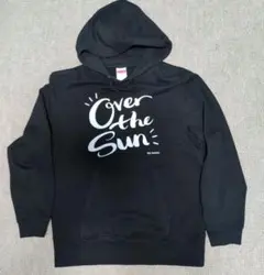 【美品】オーバー・ザ・サン パーカー黒 フード付き