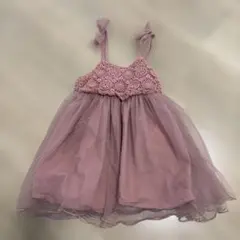 petit main★レースチュールジャンスカ（ディープピンク）