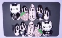 ネイルチップ【オーダー受付】 推しネイル 地雷系ネイル サブカルネイル 量産型