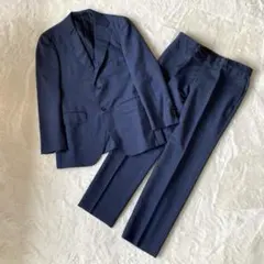 エディフィス カノニコ生地 ビジネススーツ ネイビー チェック　46