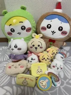 ちいかわハチワレうさぎ栗まんじゅう ぬいぐるみと小物セット