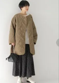 B.C STOCK Simpliciteエンブロイダリー中綿コート