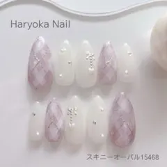 ネイルチップ　現品　サイズオーダー　ワンホン　チェック　マグネット　量産型推し活