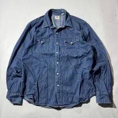 00s Levi's denim dungaree western shirt