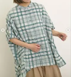 新品未使用　SM2【サマンサモスモス】柄アソートドルマンスリーブ切替シャツ