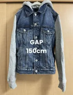 美品✨150【GAP】フード付きデニムジャケット Ｇジャン