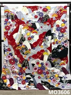 振袖 刺繍 金彩 銀彩 紋意匠 身丈168cm 撥水加工済 MO3580 - メルカリ