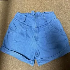 ローリーズファーム デニム ショートパンツ ハイウエスト ボトムス パンツ