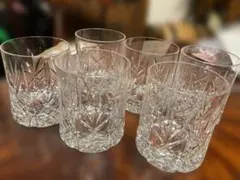 カットクリスタル ロックグラス 6個セット　美しい