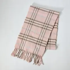美品 BURBERRY キッズ ノバチェック メリノウール カシミヤ マフラーのサムネイル