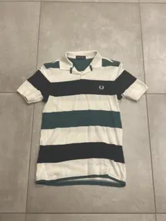 FRED PERRY ストライプ ポロシャツ S
