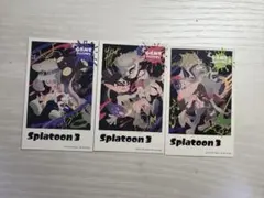 スプラトゥーン3 カード 3点セット amiibo購入特典のサムネイル