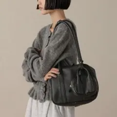 【美品】LOWRYSFARM 2SET ボストンバッグ ブラック