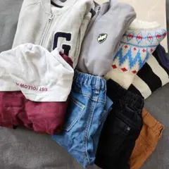 男の子まとめ売り130.140８点トレーナーパンツセーターBeBe BREEZE