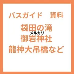 2026年最新】バスガイド資料の人気アイテム - メルカリ