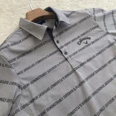 美品！Callawayキャロウェイ　半袖　ゴルフウェア　グレー　M