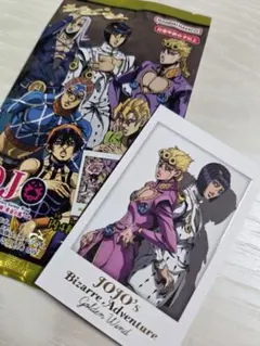 ジョジョの奇妙な冒険 キャラポトレ 黄金の風　箔押しA チェキ風カード