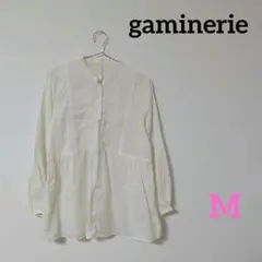 gaminerie　ギャミヌリィ　レディース　トップス　ブラウス　長袖　白　Ｍのサムネイル