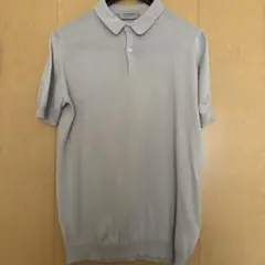 JOHN SMEDLEY ポロシャツ ライトグレー Mサイズのサムネイル