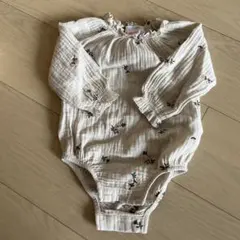 ZARA Baby花柄刺繍ロンパース 6-9ヶ月